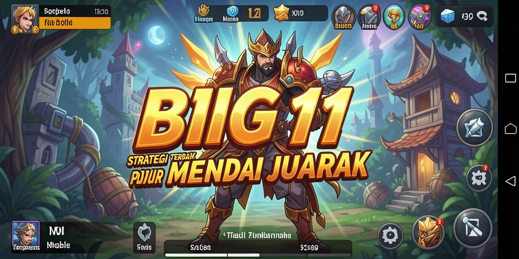 Tampilkan gameplay seru dan strategis dari BIG11 di layar.
