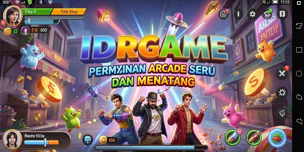Tampilan gameplay seru IDRGAME menantang dan menghibur.
