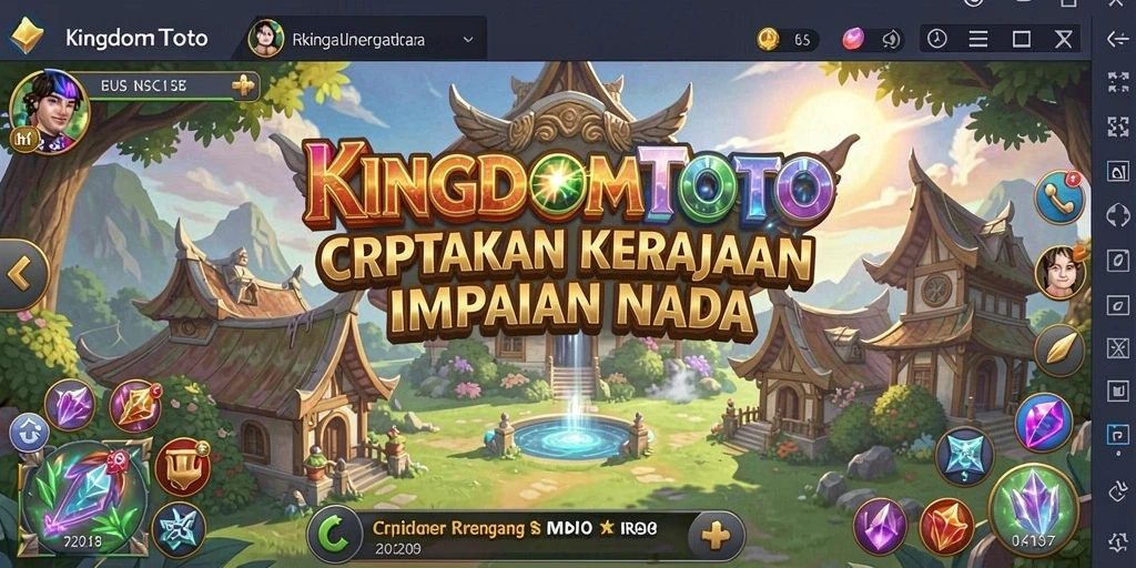 Screenshot akan menampilkan strategi membangun kerajaan yang cemerlang.