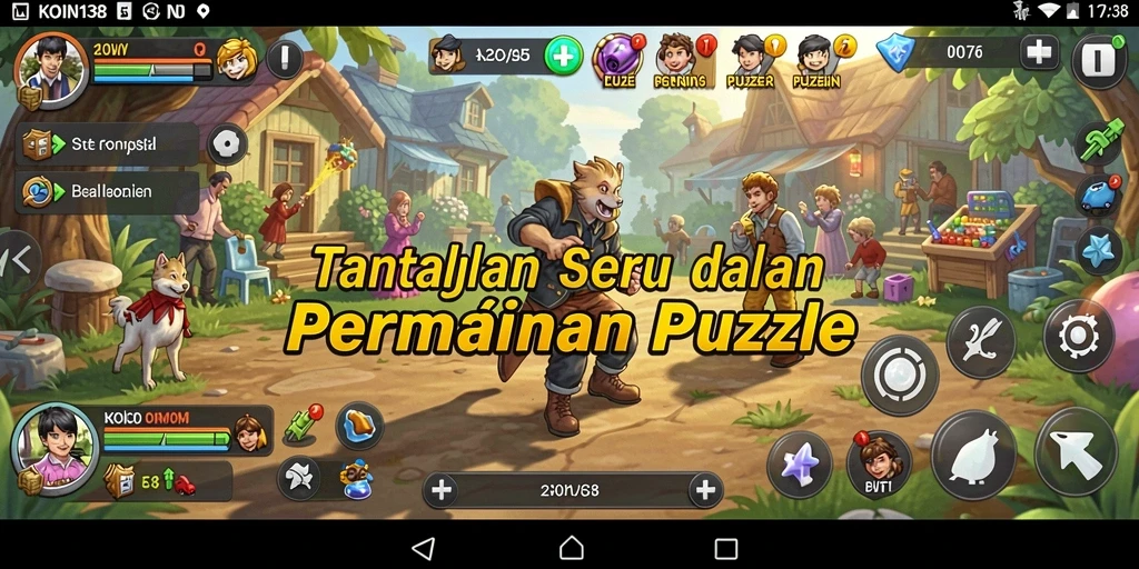 Tampilan gameplay KOIN138 dengan berbagai tantangan puzzle yang menarik.