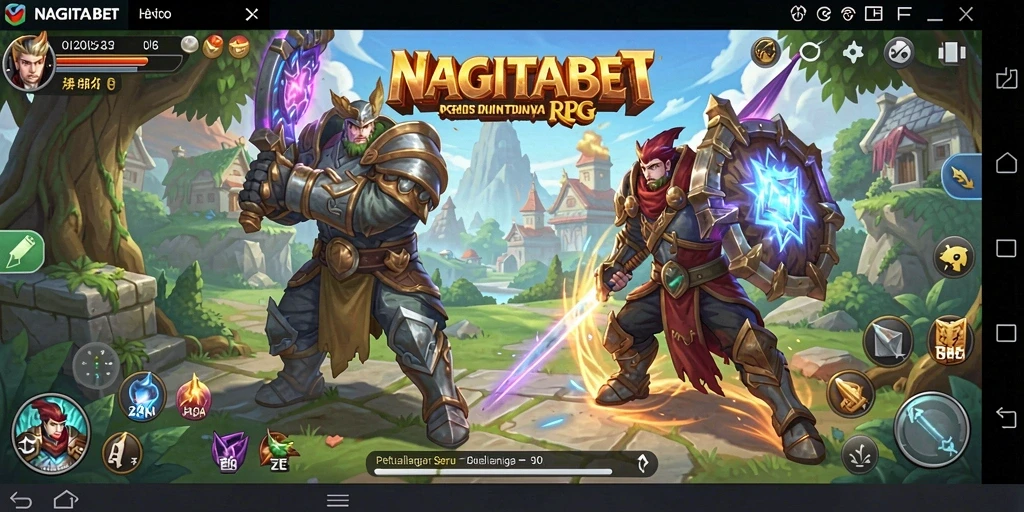 Tampilan gameplay seru dari NAGITABET dengan aksi RPG yang menegangkan.