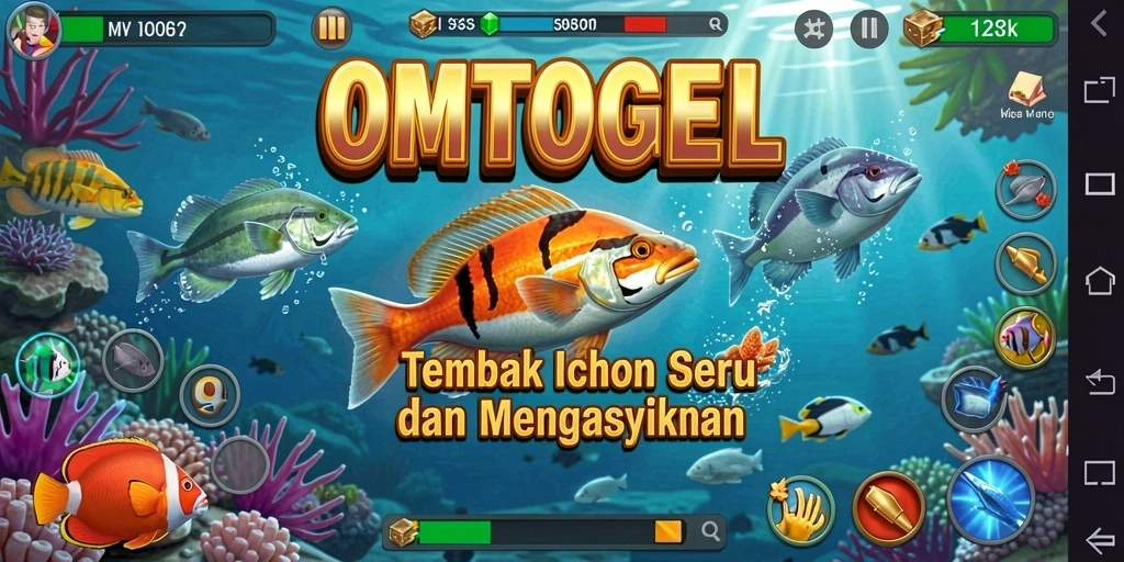 Tampilan gameplay Tembak Ikan yang menarik dan mendebarkan.