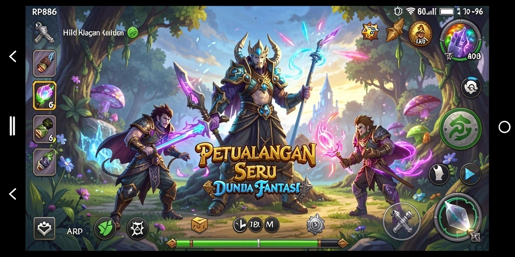 Tangkapan layar dari gameplay petualangan seru RP886.